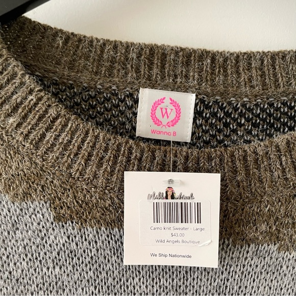 Camo knit sweater - Picture 3 of 4